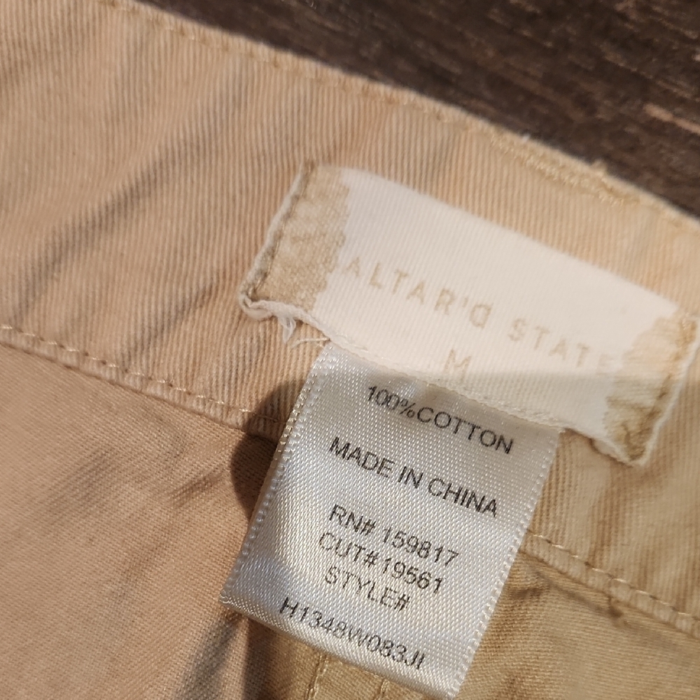 ❤️ ALTAR'D STATE HIGH RISE WIDE LEG UTILITY PANTS, MEDIUM - Picture 6 of 7